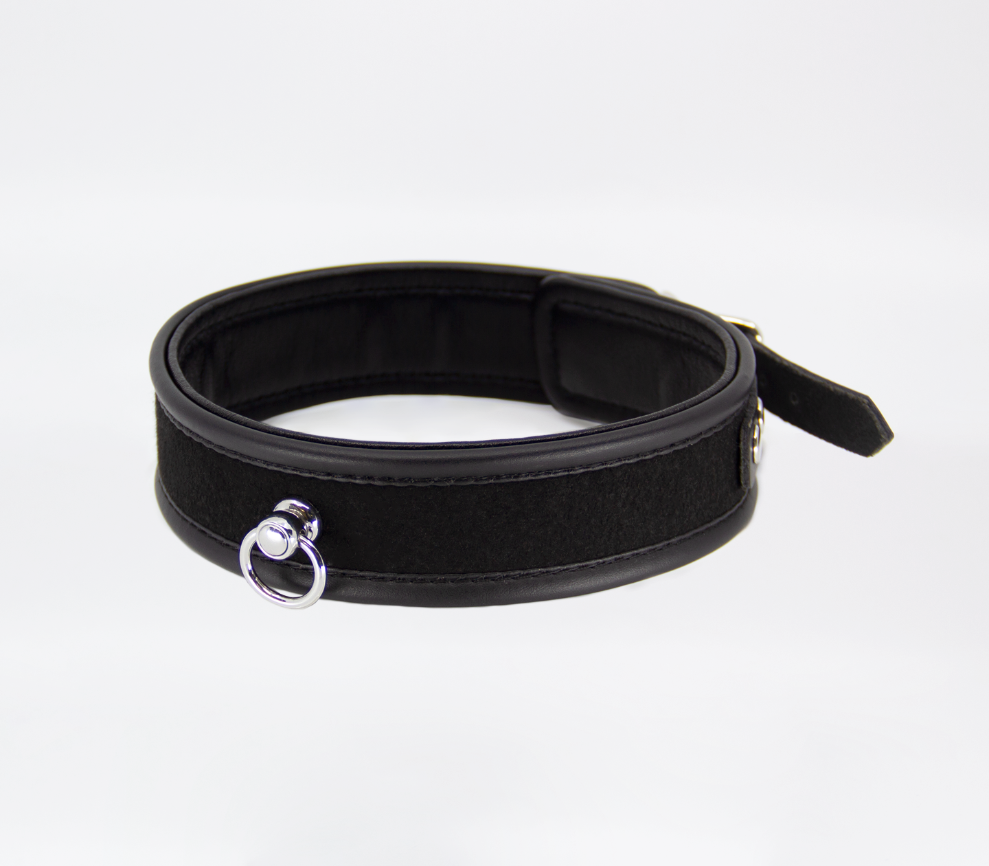 COL012 Lockable Leather Collar  - Club X