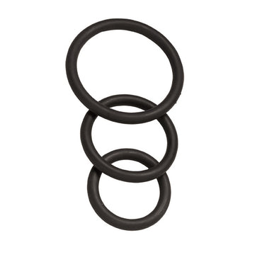 Spartacus Nitrile C Ring Set Cockrings Black - Club X