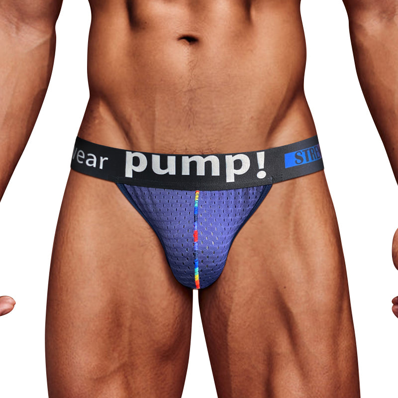 CLUB JOX PUMP PRIDE MP294 BLUE M JOCKSTRAP - Club X