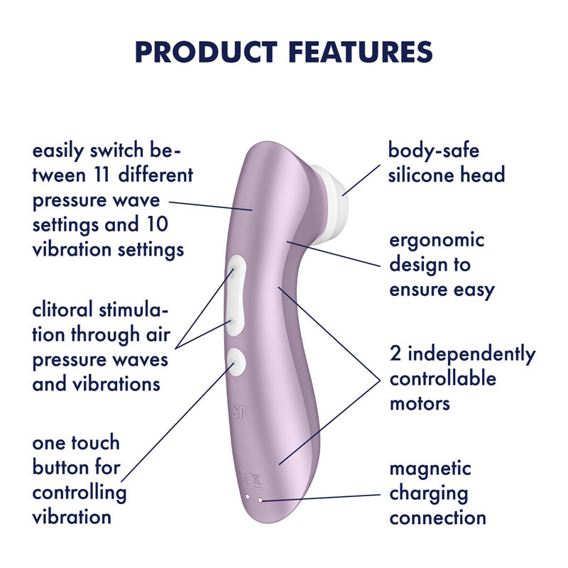 Satisfyer Pro 2+ Purple - Club X