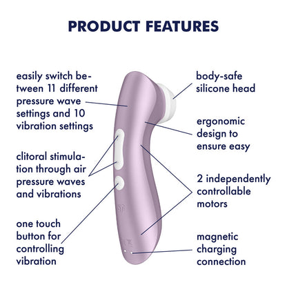 Satisfyer Pro 2+ Purple - Club X