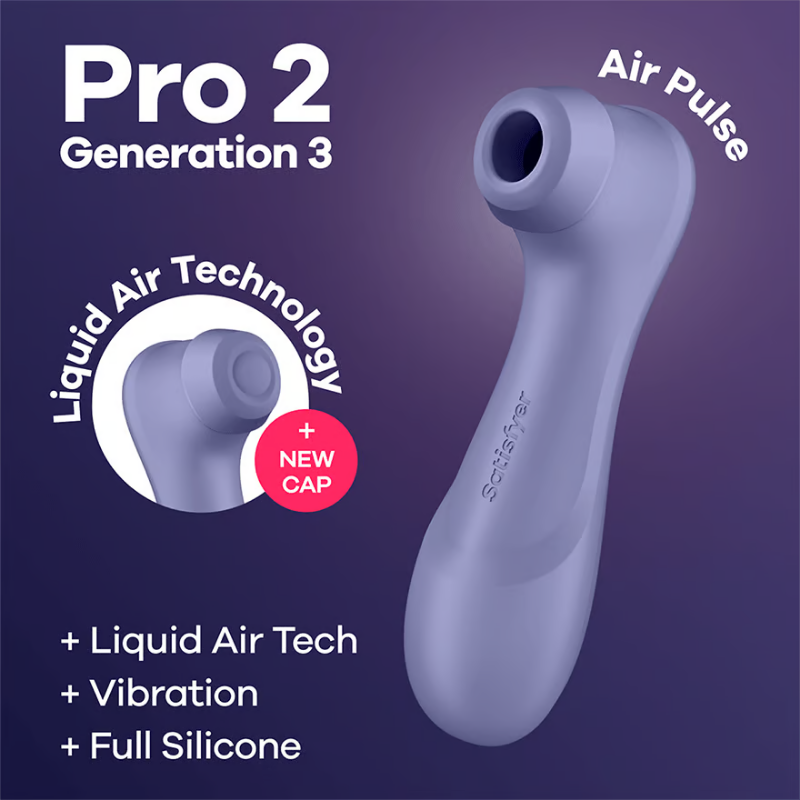 Satisfyer Pro 2 Generation 3 Vibrator - Lilac  - Club X