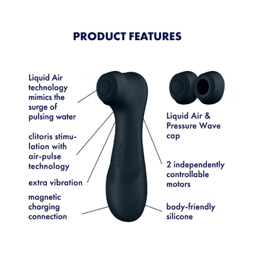 Satisfyer Pro 2 Generation 3 Vibrator - Dark Grey  - Club X