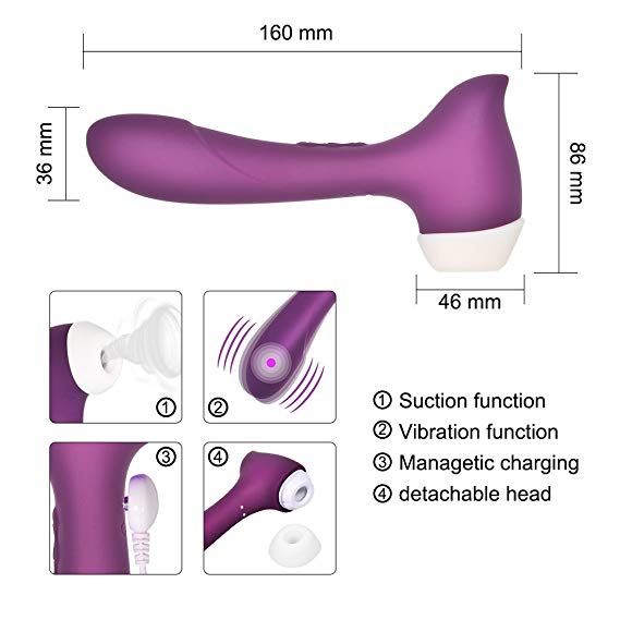 G Spot Vibrator And Clitoral Suction Vibrator By Magic Touch Fun