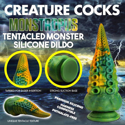 Creature Cocks Monstropus Tentacled Monster Silicone Dildo - Club X