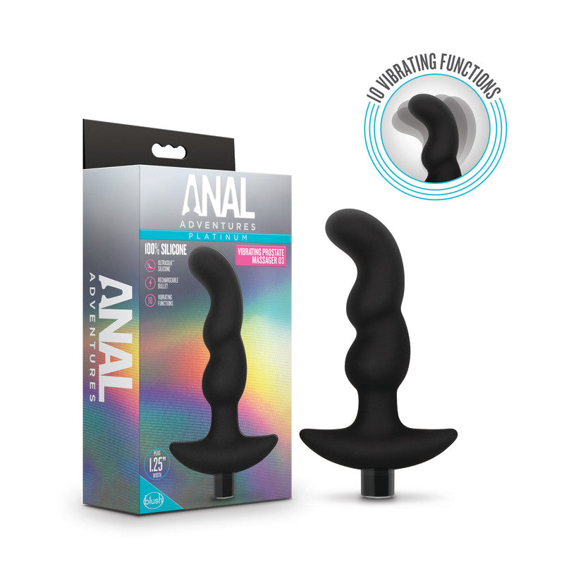 Anal Adventures Platinum Vibra Prostate Massager #3 - Club X