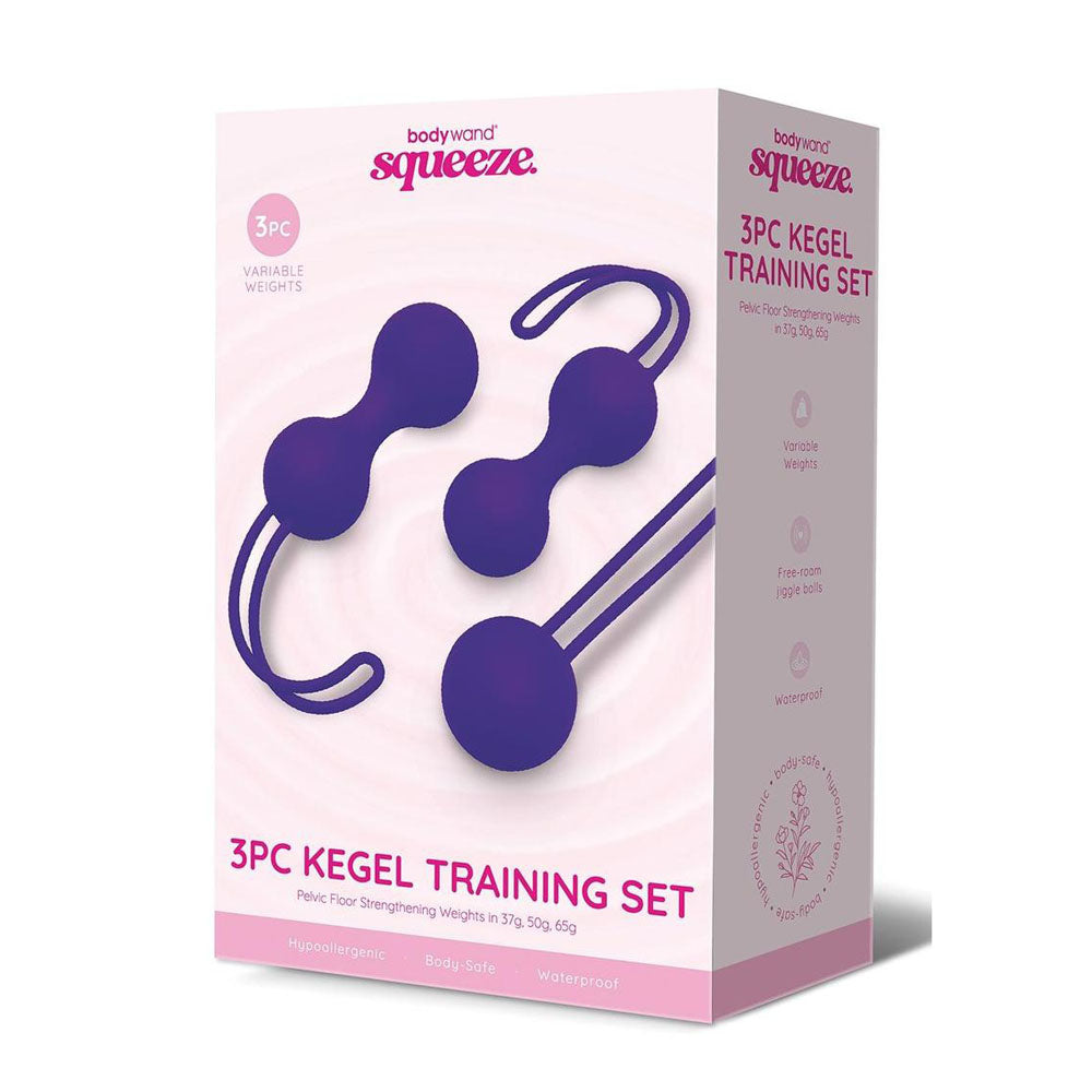 Bodywand Squeeze 3pc Kegel Training Set Kegel - Club X