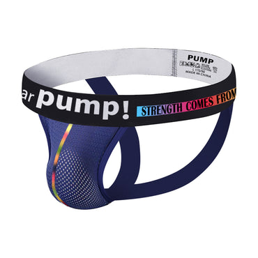 CLUB JOX PUMP PRIDE MP294 BLUE M JOCKSTRAP - Club X