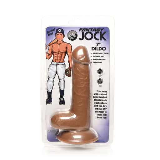 Fantasy JOCK Baseball Brian 7" Medium Dildo with Balls - Club X