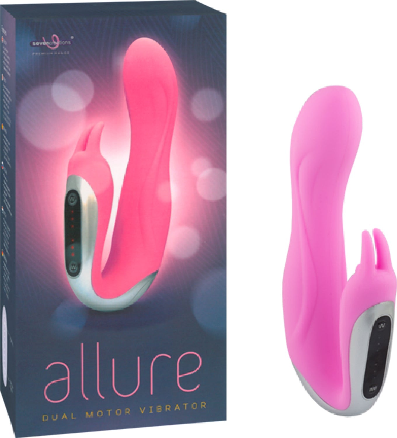 Allure Dual Motor Rabbit G-spot Clitoral Stimulator Vibrator Default Title - Club X