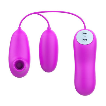 Pretty Love Suction & Vibro Bullets - Purple  - Club X