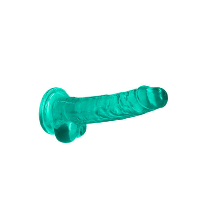 Realrock Crystal Clear 7" Turquoise Dong - Club X