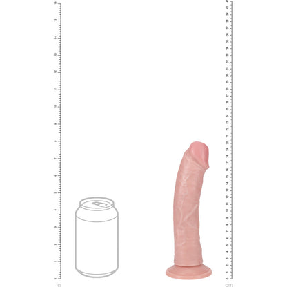 RealRock Ultra Realistic Skin Vibrating Curved 8" Dildo - Club X