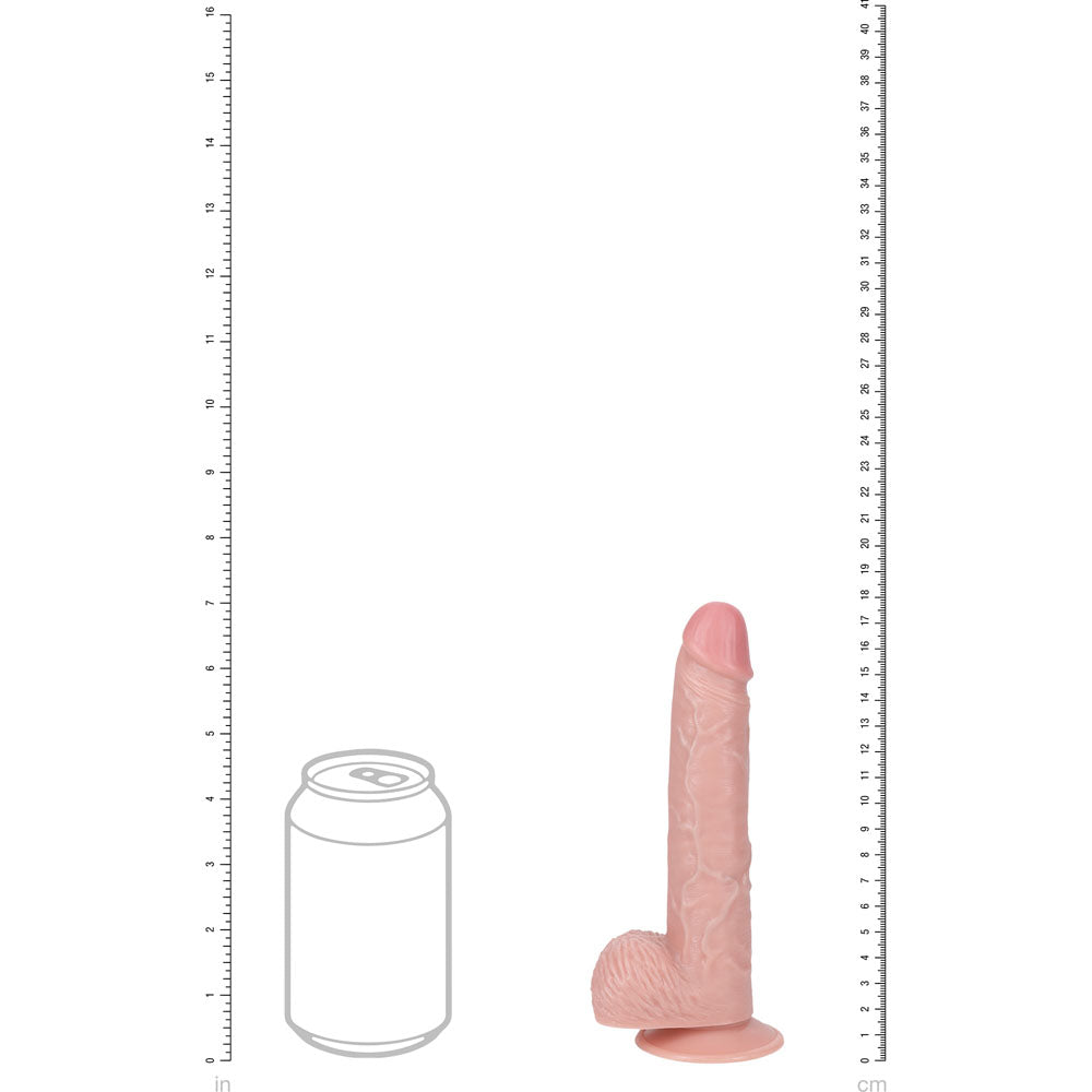 RealRock Ultra Realistic Skin Vibrating 7" with Balls Dildo - Club X