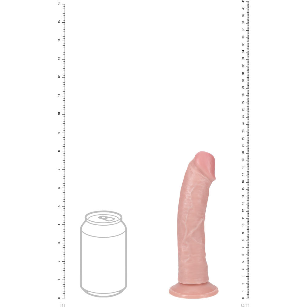 RealRock Ultra Realistic Skin Vibrating and Rotating Curved 8" Dildo - Club X