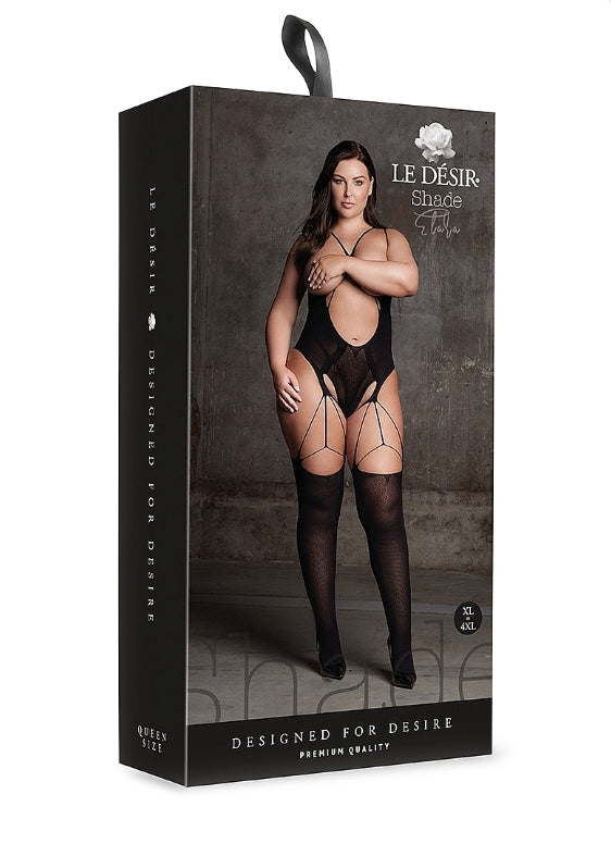 Le' Desir Shade Elara Bodystocking with Open Cups - Club X