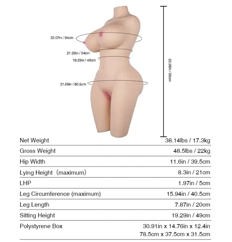 Tantaly GINNY Removable Vaginal Sex Doll