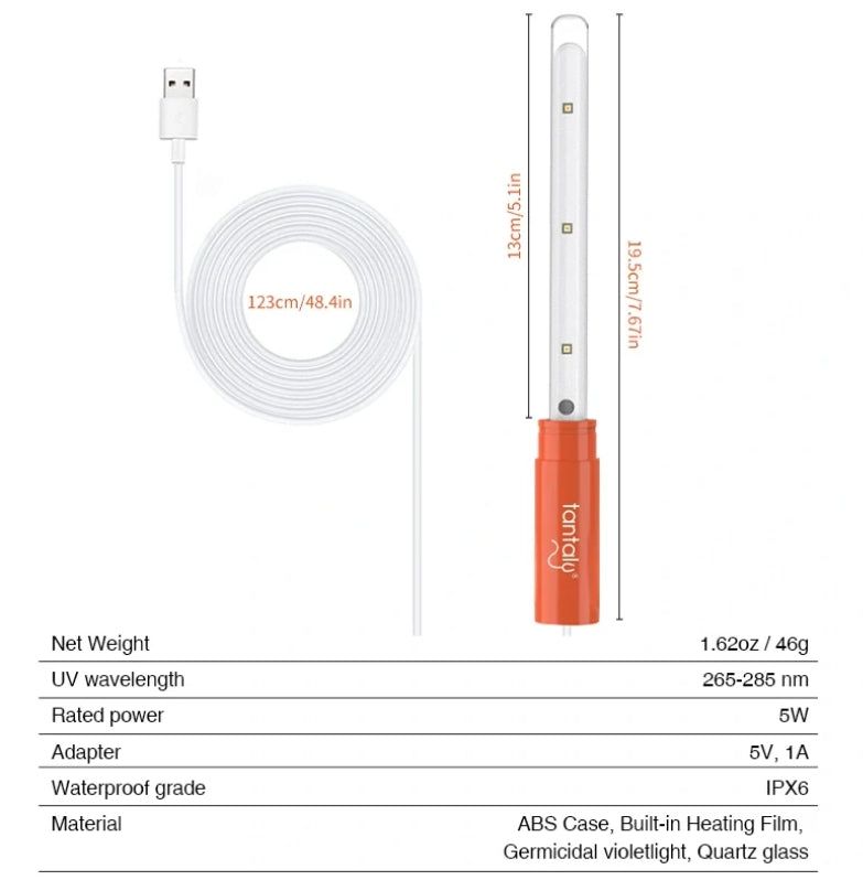 Tantaly UVC Germicidal Heating Rod - Club X