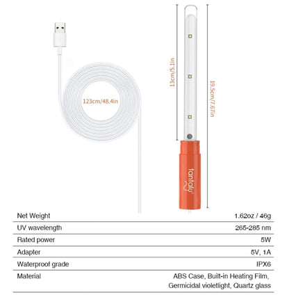 Tantaly UVC Germicidal Heating Rod - Club X