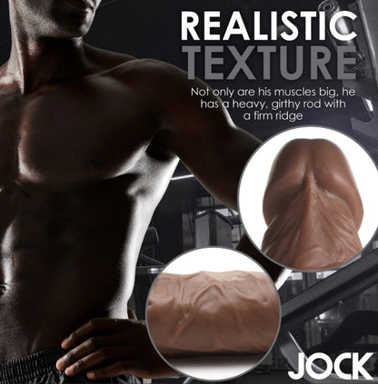 Fantasy JOCK Weightlifting Wesley 7" Dark Dildo with Balls - Club X