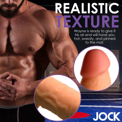 Fantasy JOCK Wrestling Wayne 7" Light Dildo with Balls - Club X