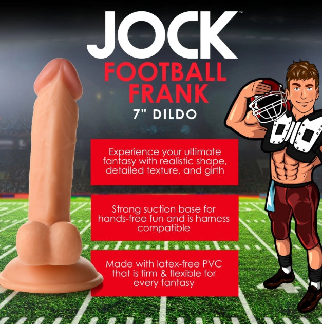 Fantasy JOCK Football Frank 6.75" Light Dildo with Balls - Club X