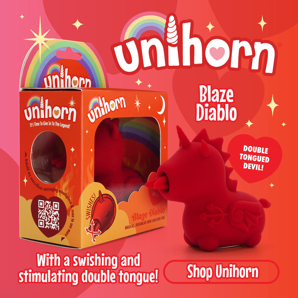 Unihorn Blaze Diablo Vibe Small Vibrator & Cute Ladies Personal Toys - Club X