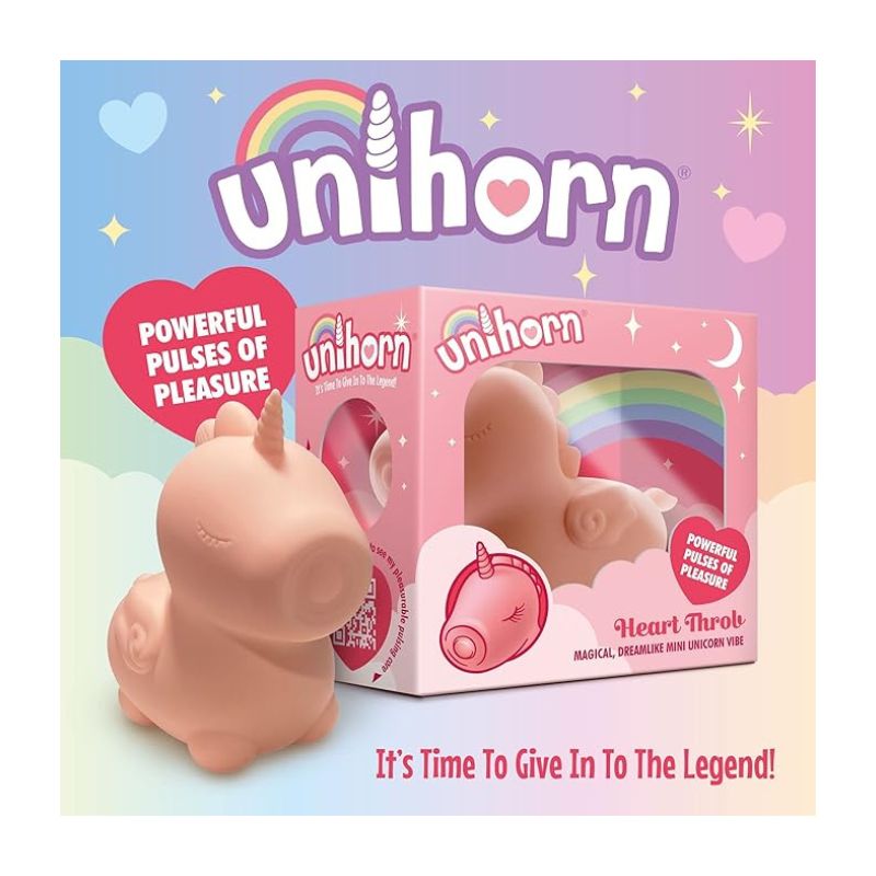 Unihorn Heart Throb Vibe Small Vibrator and Cute Ladies Personal Toys  - Club X