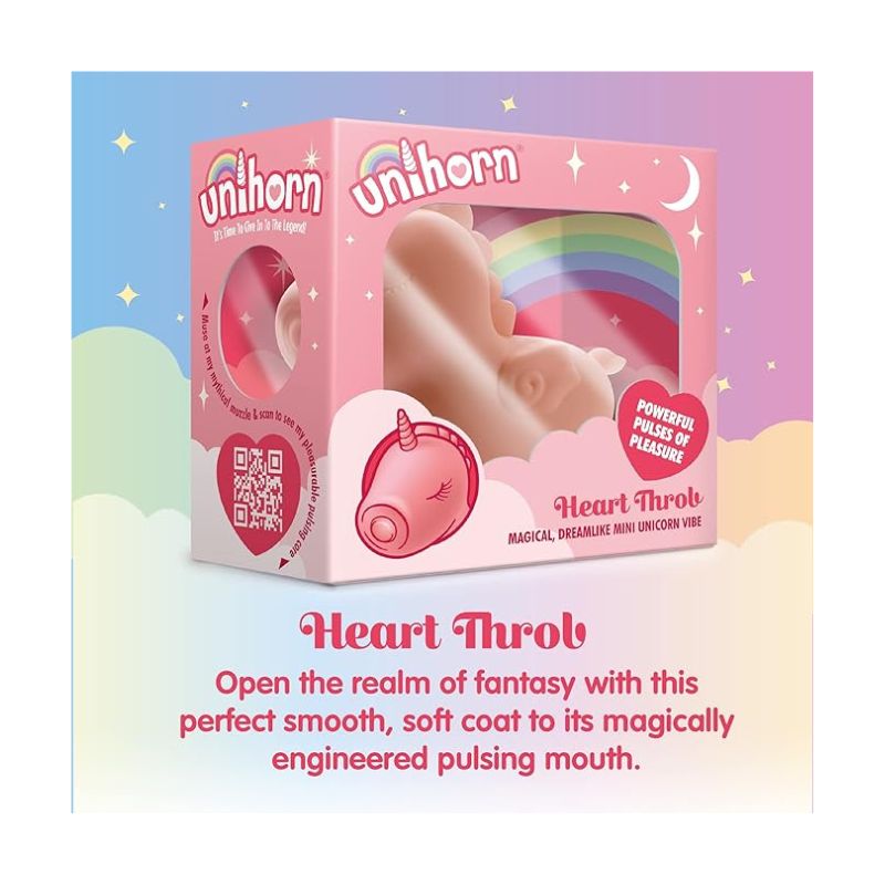 Unihorn Heart Throb Vibe Small Vibrator and Cute Ladies Personal Toys  - Club X