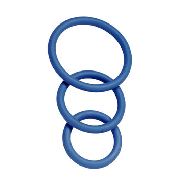 Spartacus 3 Pack Nitrile Ring Set Blue - Club X