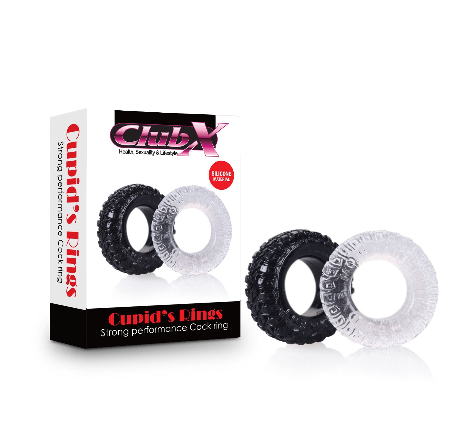 Club X Cupids Rings 2 Pack  - Club X