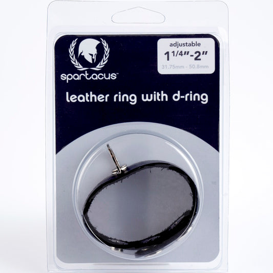 Spartacus Leather Ring with D-Ring - Club X