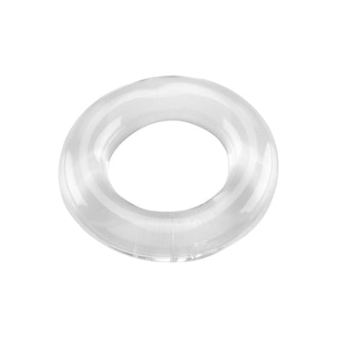 Spartacus Elastomer Cock Ring Relaxed Fit Clear - Club X