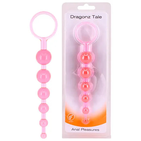 Seven Creations Dragonz Tale Anal Beads - Pink  - Club X