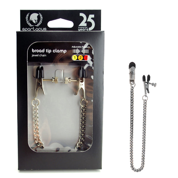 Spartacus Broad Tip Clamp Jewel Chain - Club X