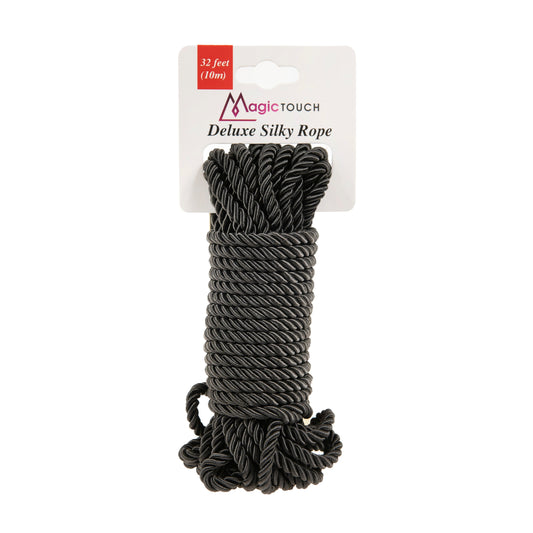 Magic Touch Fetish Bondage Rope Black  - Club X