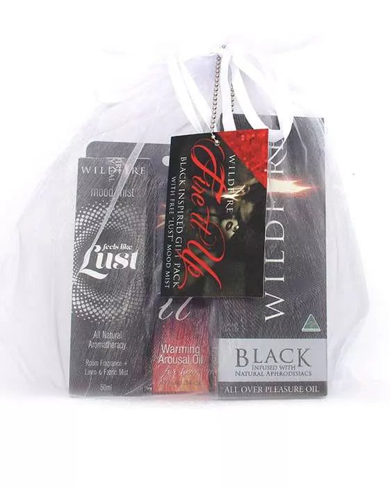 “FIRE IT UP” Black Gift Pack Romantic Gift for Him & Her  - Club X