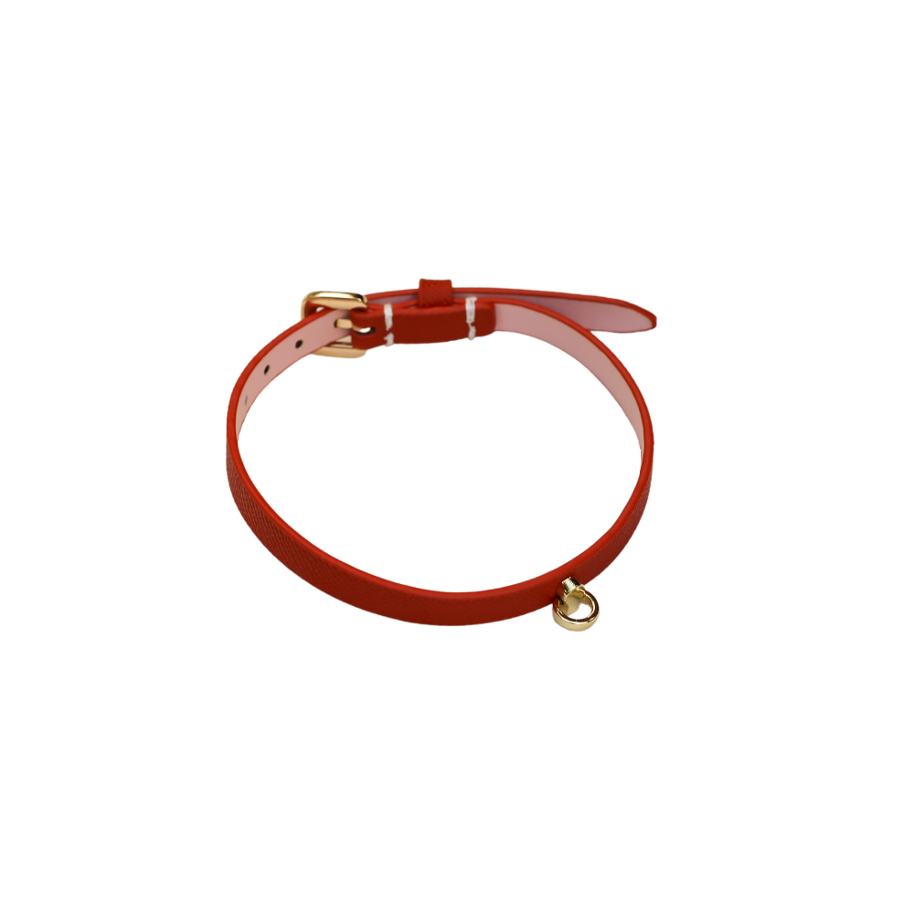 COLLAR NARROW SMALL LINK RED  - Club X