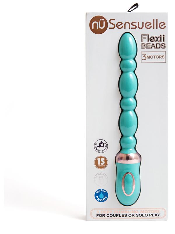 Nu Sensuelle Flexii Beads Electric Blue - Club X