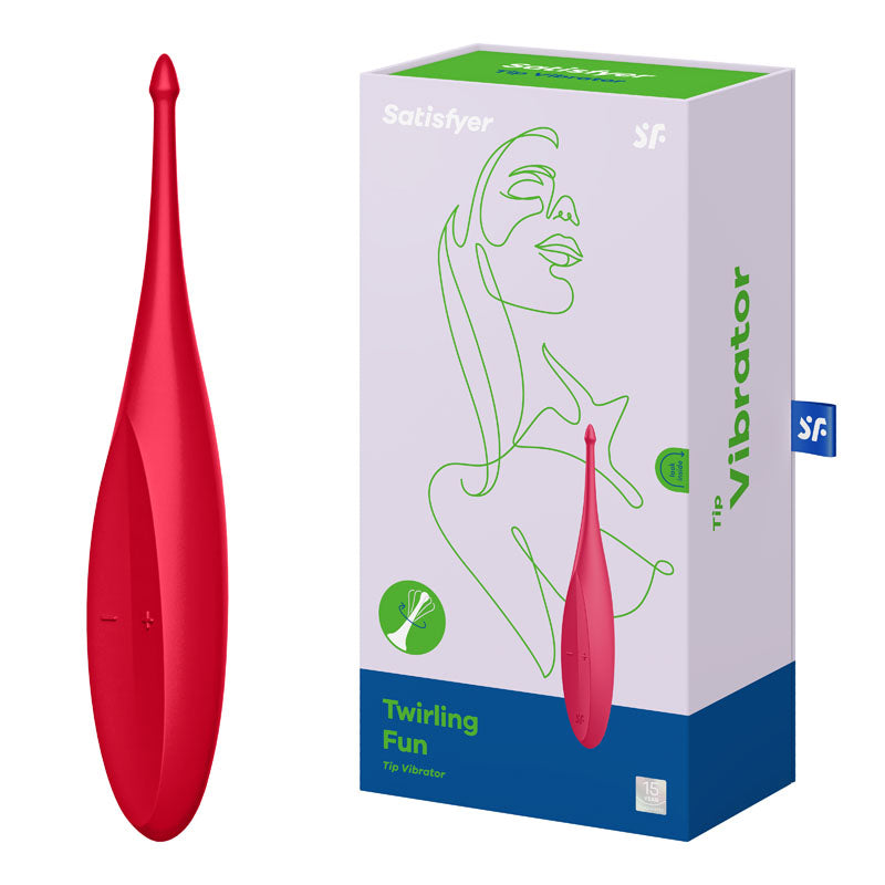 Satisfyer Twirling Fun Poppy Red Clitoral Vibrator Default Title - Club X