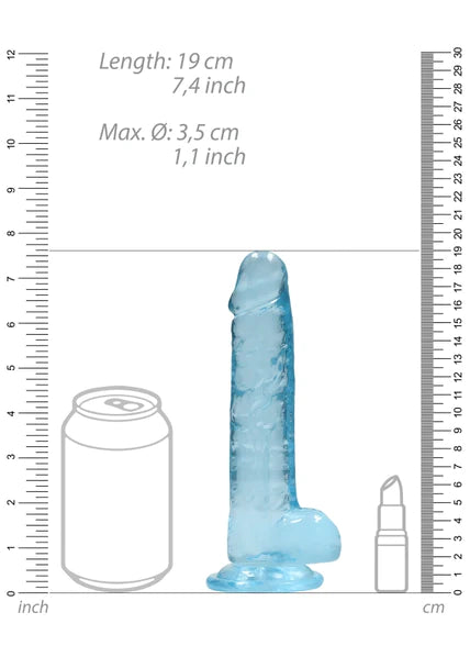 7" / 17 cm Realistic Dildo with Balls  - Club X