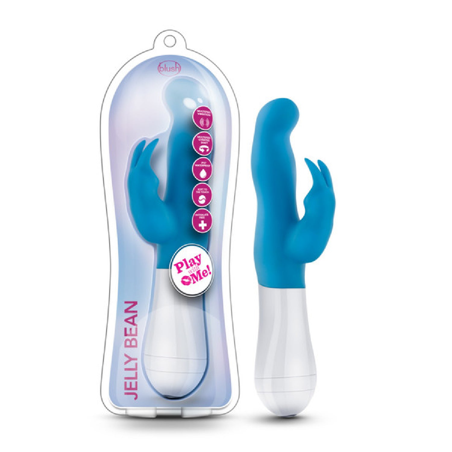 Jelly Bean Rabbit Shaped Clitoral Stimulator Vibrator – Club X