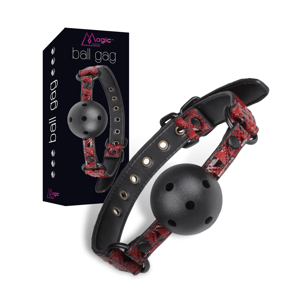 Magic Touch Ball Gag Purple  - Club X