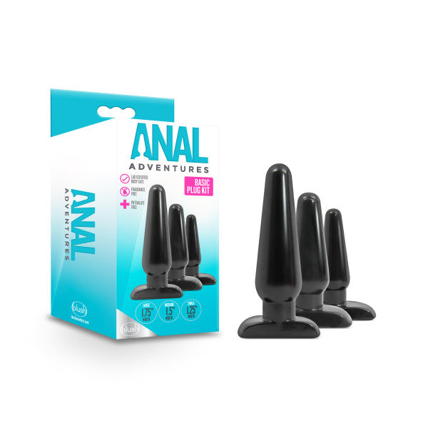 Anal Adventures Basic Plug Kit  - Club X