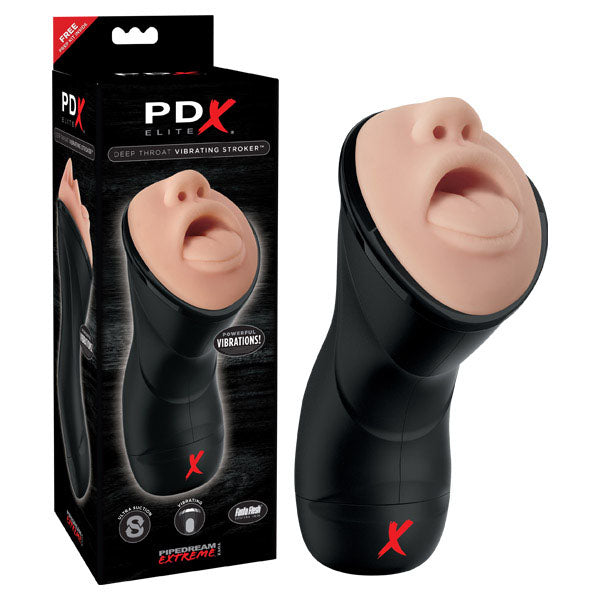 Pdx Elite Deep Throat Vibrating Stroker  - Club X