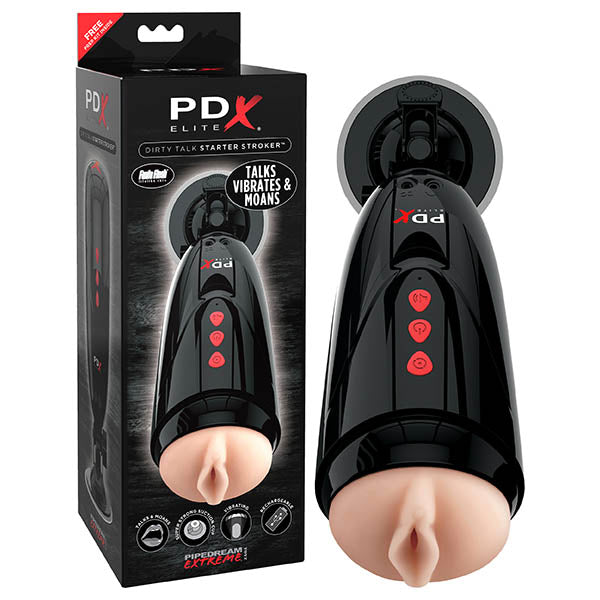 Pipedream Extreme Toyz Elite Dirty Talk Starter Stroker  - Club X