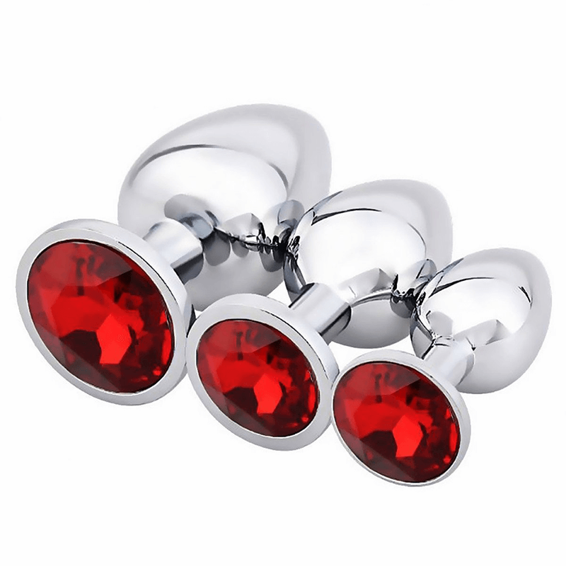 Magic Touch Butt Plug Fun Kit - Stainless 3 pack  - Club X